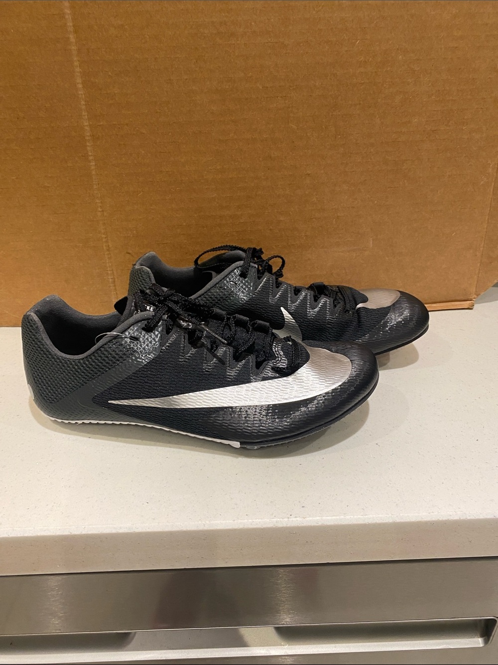 Nike Rival Sprint Track Shoe - Black & Gray 8.5